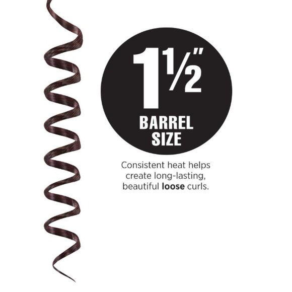 Hot Tools Professional Ceramic + Tourmaline Curling Iron/Wand 1 ½ Inches - Picture 4 of 7